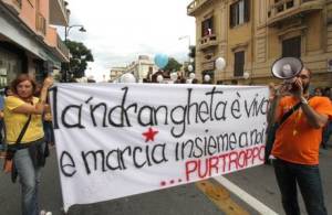 corteo-ndrangheta