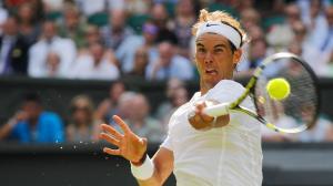 Nadal tira un dritto a Wimbledon