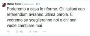 tweet renzi