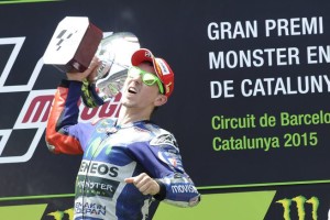 Jorge Lorenzo podio Motogp Catalunya 2015