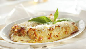 cannelloni di filetto di cernia con mandorle