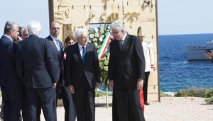 Mattarella a Lampedusa