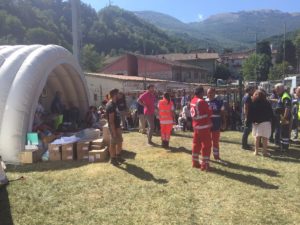 Terremoto: Arquata del Tronto campo