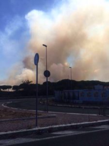 Incendio Roma nord