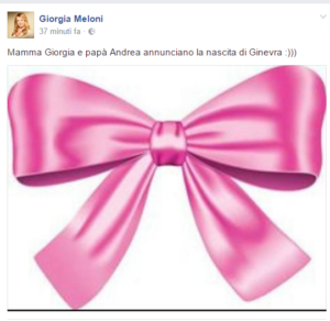 giorgia meloni mamma