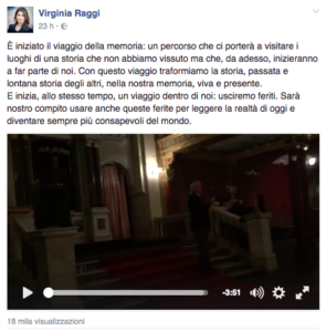 viaggio della memoria della sindaca Raggi