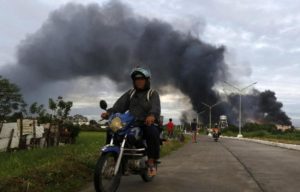 Incendio in fabbrica Filippina