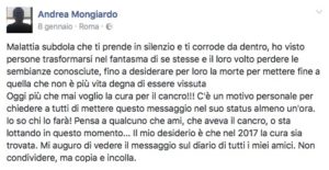 ultimo messaggio