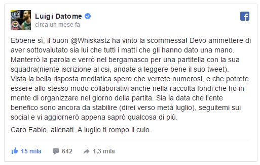 record su twitter datome