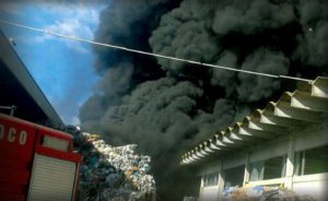 incendio a Pomezia