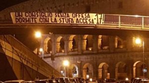 striscione roma