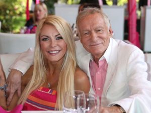 Hugh Hefner e sua moglie Crystal Harris