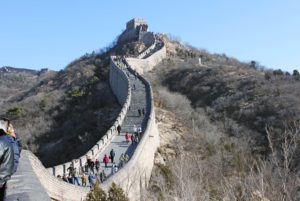 La sezione della Grande Muraglia di Badaling a Gennaio